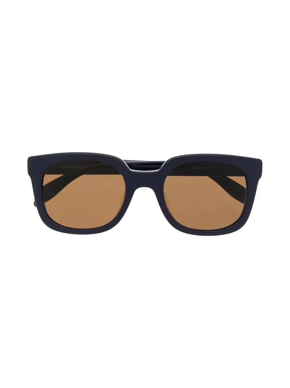 

Alexander McQueen Graffiti square frame sunglasses - Blue