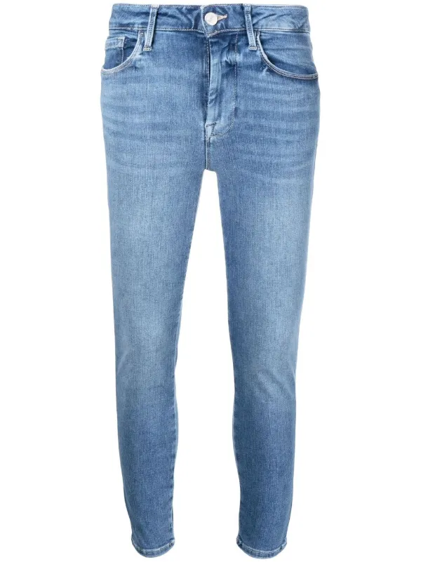 FRAME Le One Skinny Cropped Jeans 