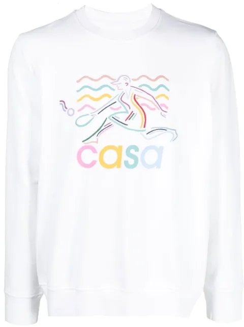 Casablanca sudadera con logo estampado