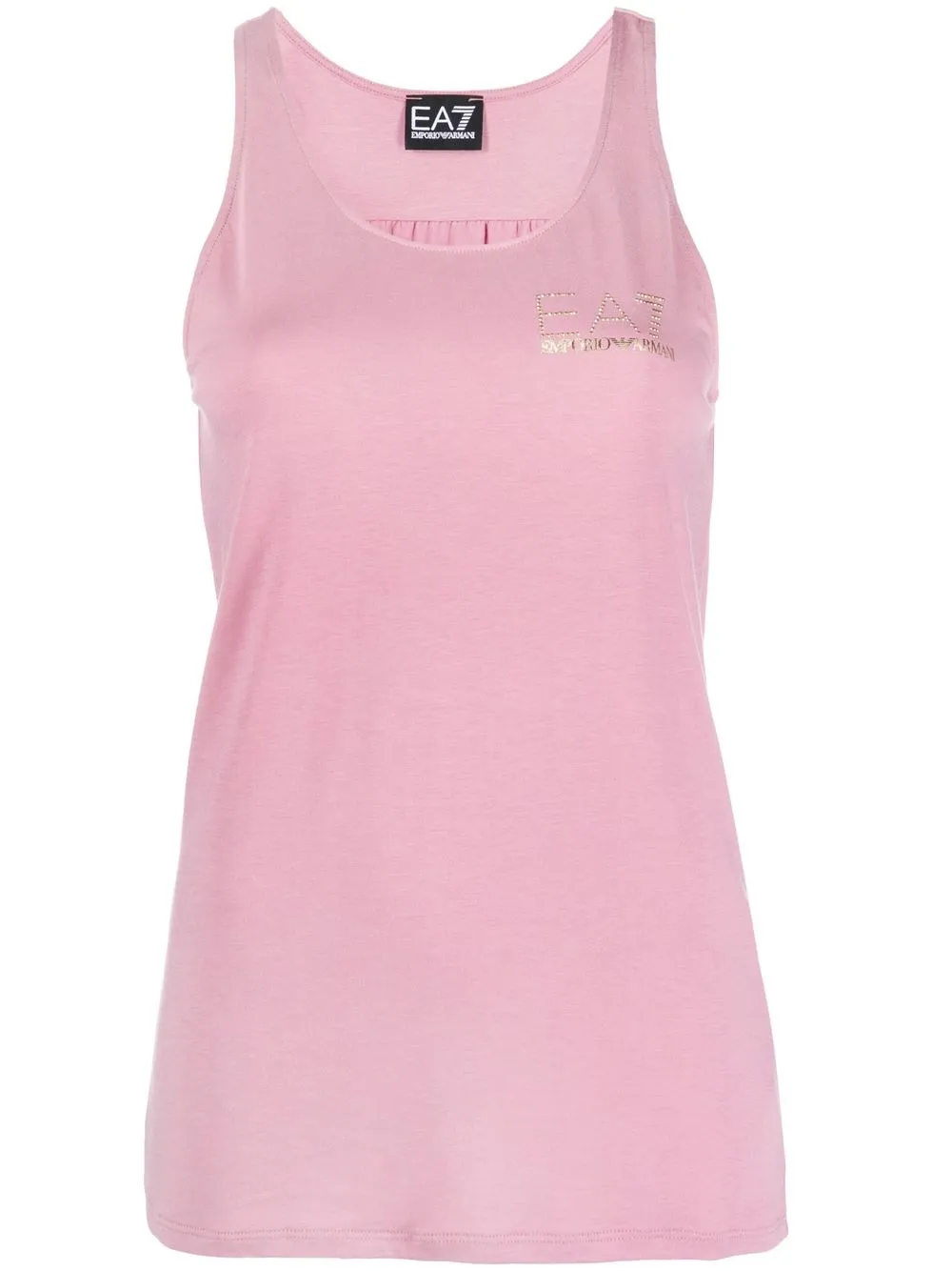 

Ea7 Emporio Armani playera con logo estampado - Rosado