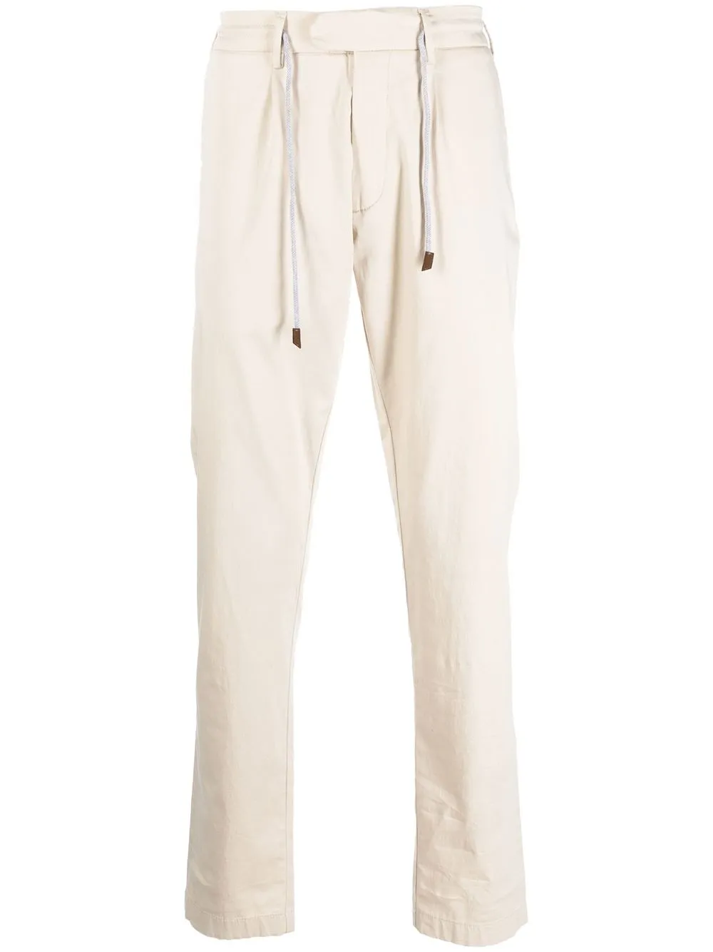 

Eleventy drawstring slim-fit chinos - Neutrals