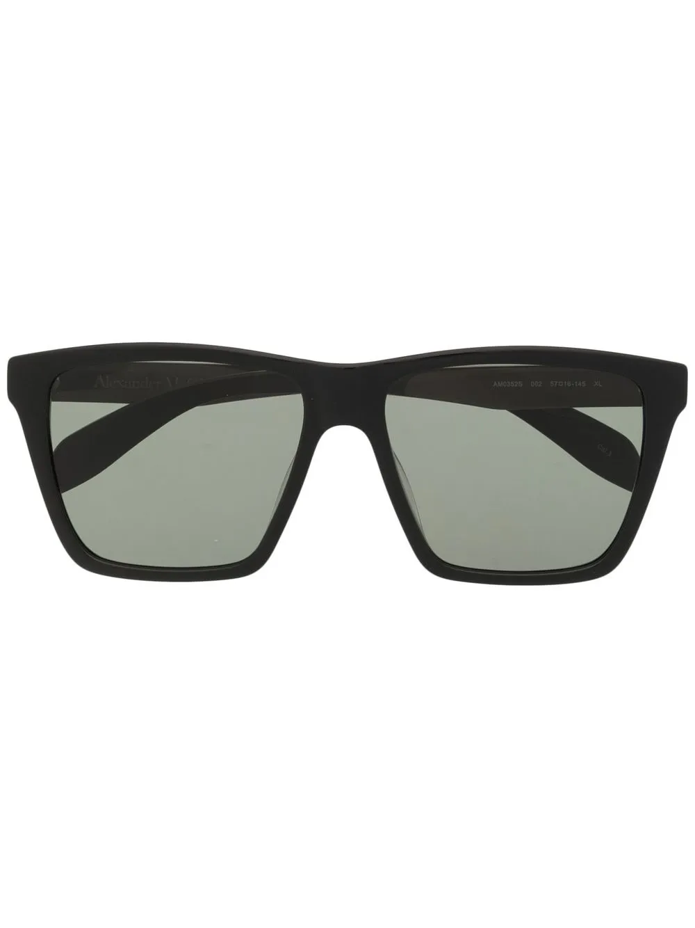 

Alexander McQueen lentes del sol con armazón cuadrada - Negro