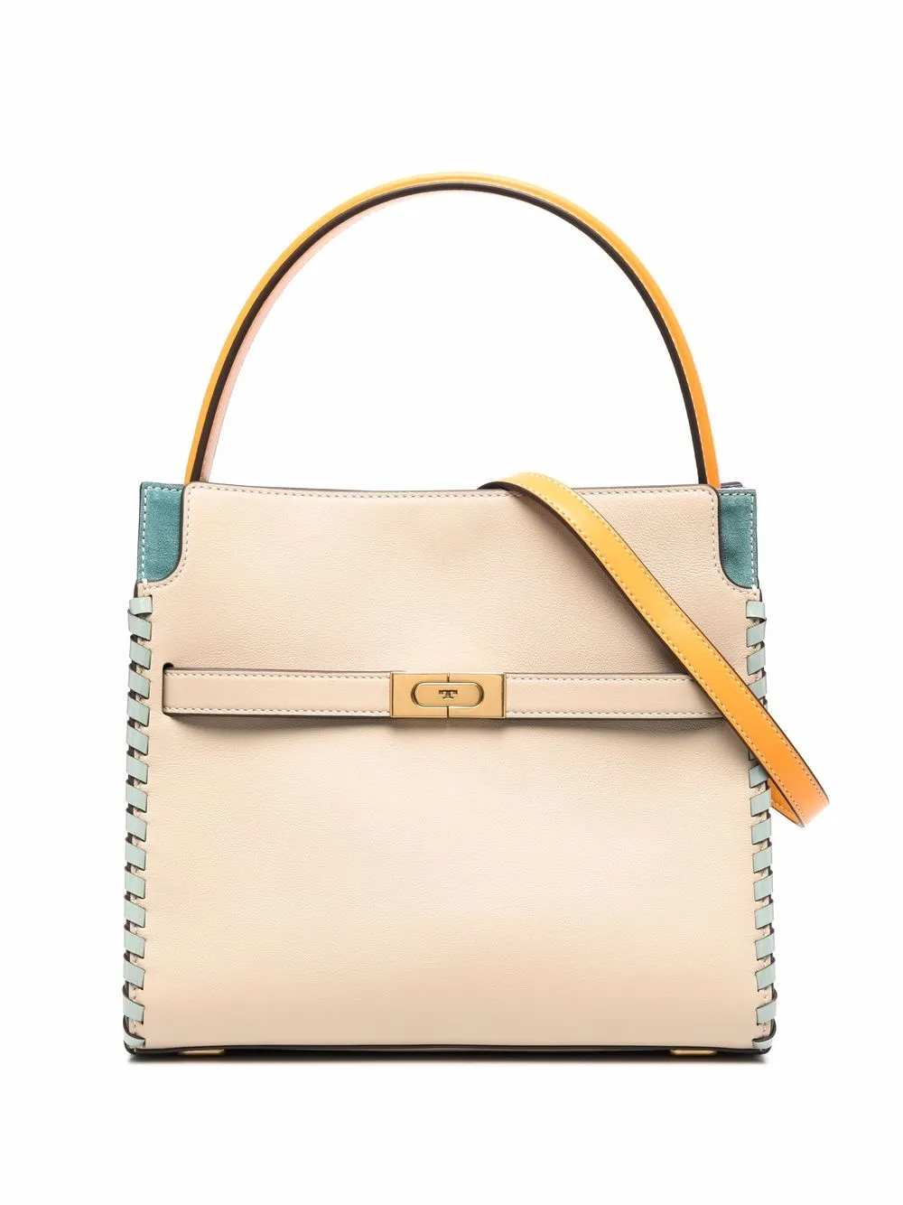 

Tory Burch tote con diseño color block - Neutro