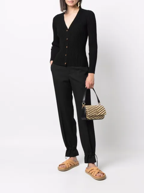 tory burch kira chevron size