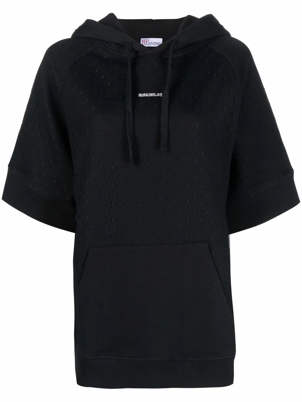 

RED Valentino hoodie con logo estampado - Negro