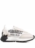 DSQUARED2 logo-print low-top sneakers - White