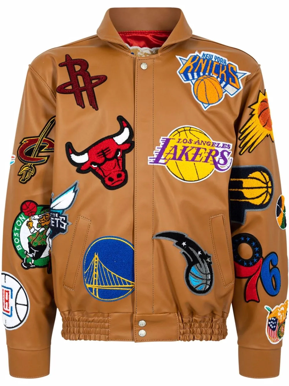 nba leather basketball jacket