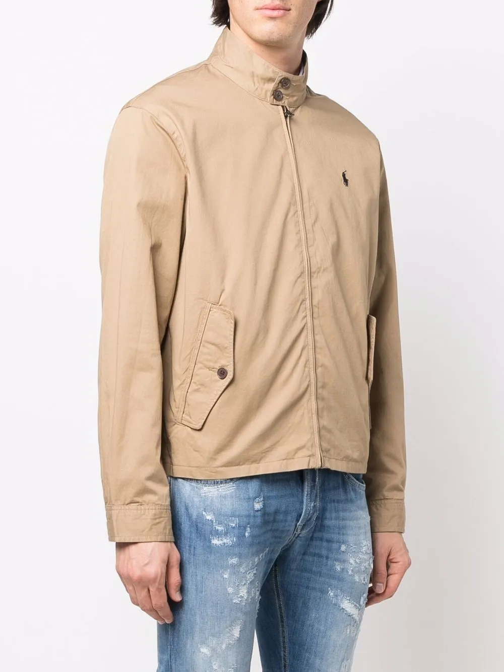 Polo Ralph Lauren logo-embroidered Cotton Jacket - Farfetch