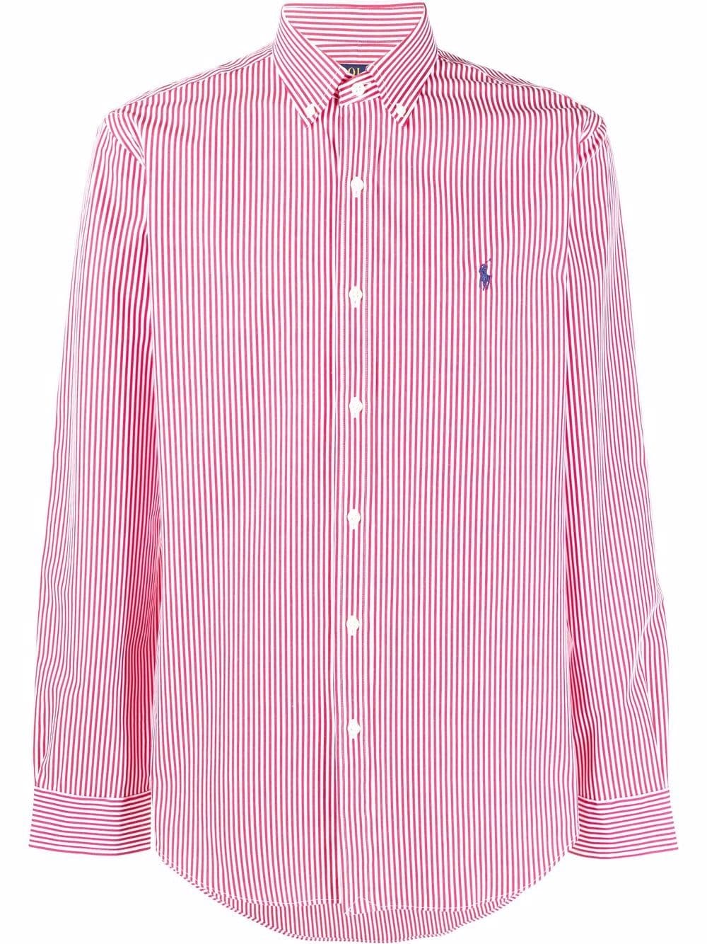 Polo Ralph Lauren Polo Pony Embroidered Striped Shirt - Farfetch
