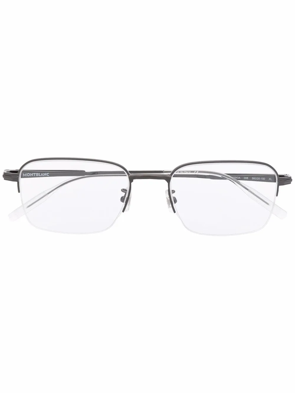 

Montblanc lentes con armazón cuadrada - Gris