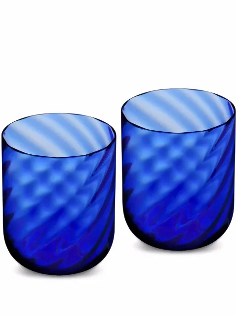 Dolce & Gabbana hand-blown Murano water glasses (set of 2)