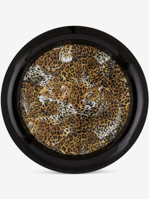 Dolce & Gabbana leopard-print metal tray