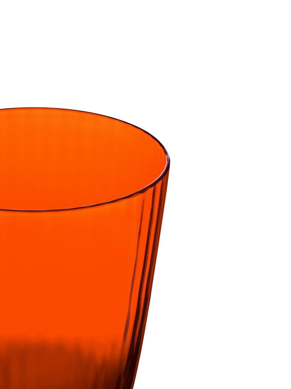Shop Dolce & Gabbana Murano Wine Glass In Orange