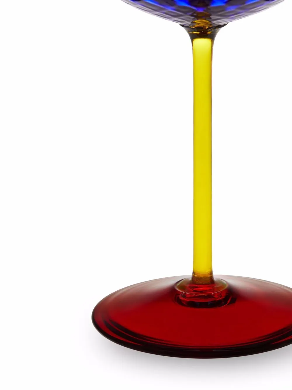 hand-blown Murano champagne glass