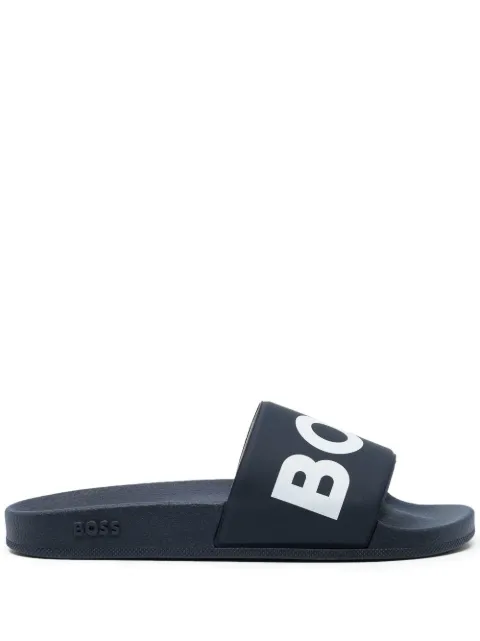 BOSS sandalias con logo estampado