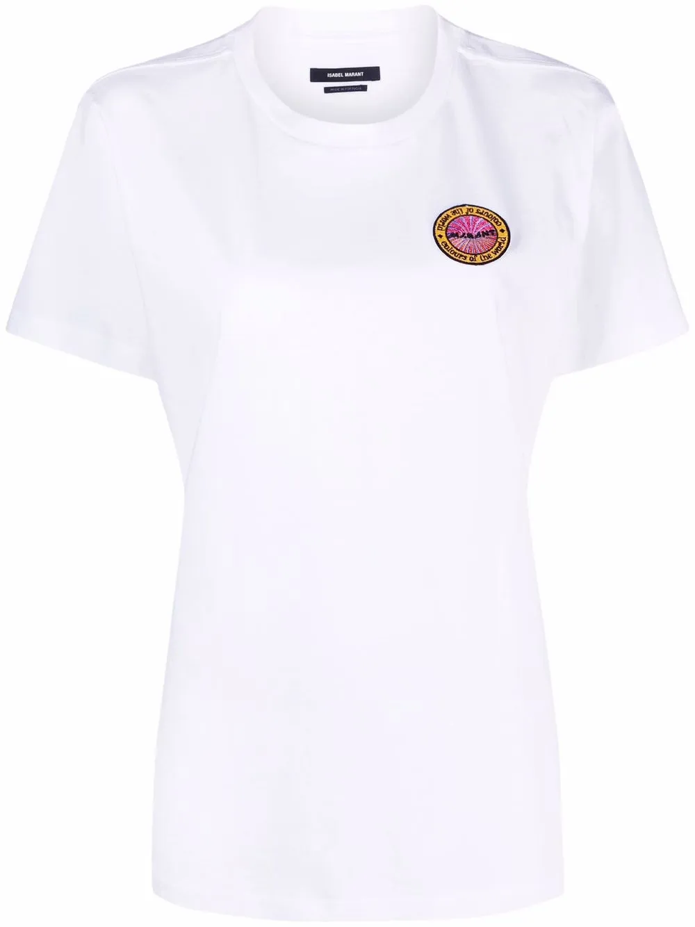 

Isabel Marant playera con parche del logo - Blanco