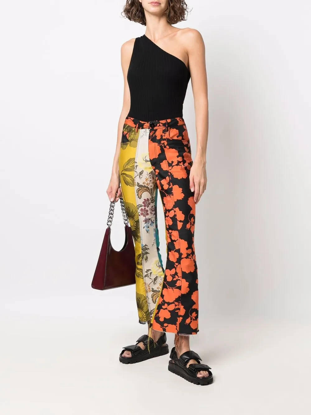 Rodebjer Asymmetrische top Zwart