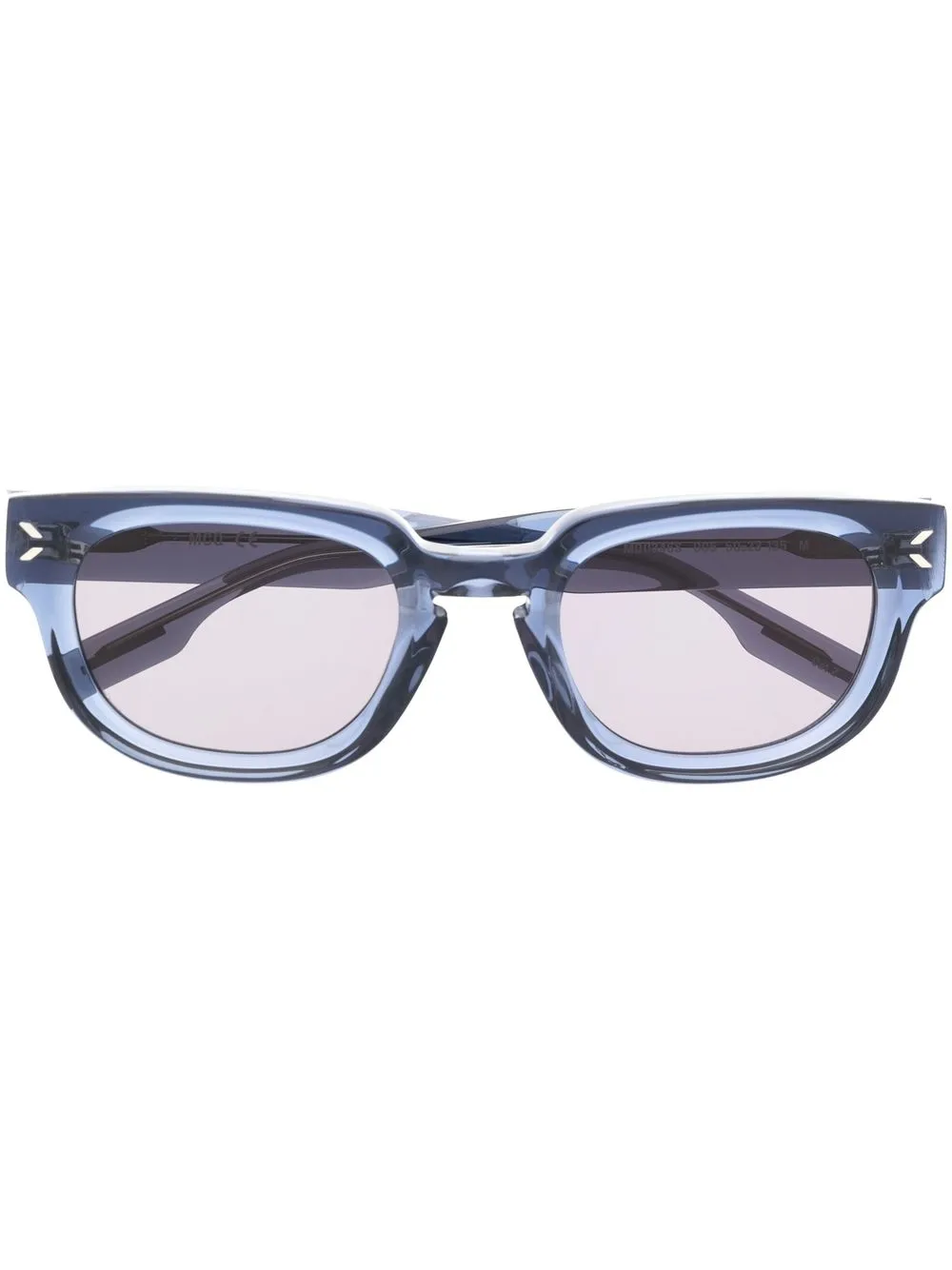 

MCQ logo round-frame sunglasses - Blue