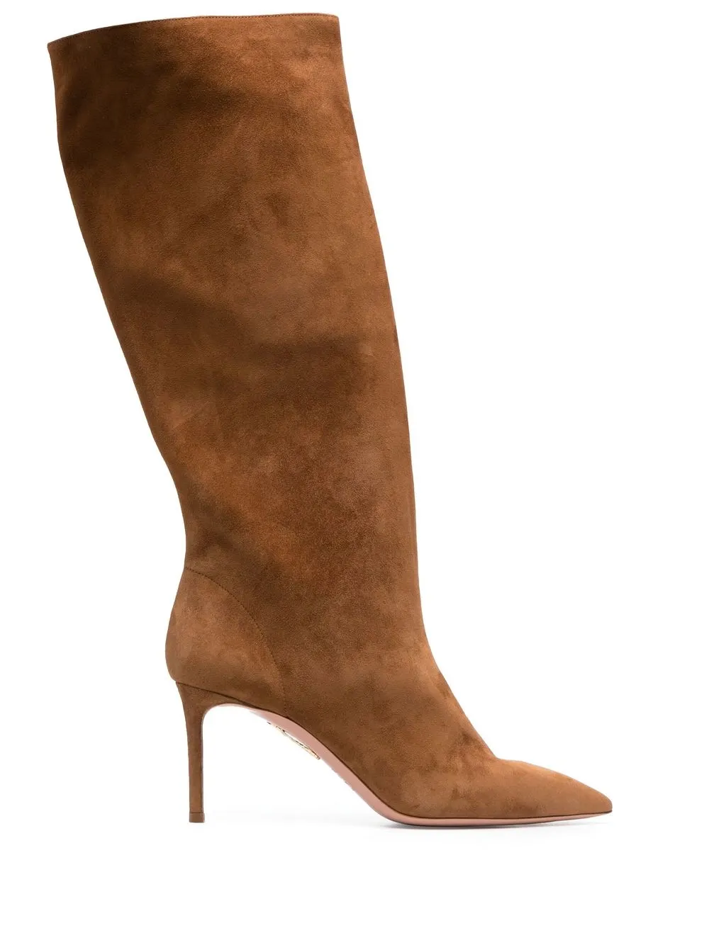 

Aquazzura 80mm stiletto suede boots - Brown