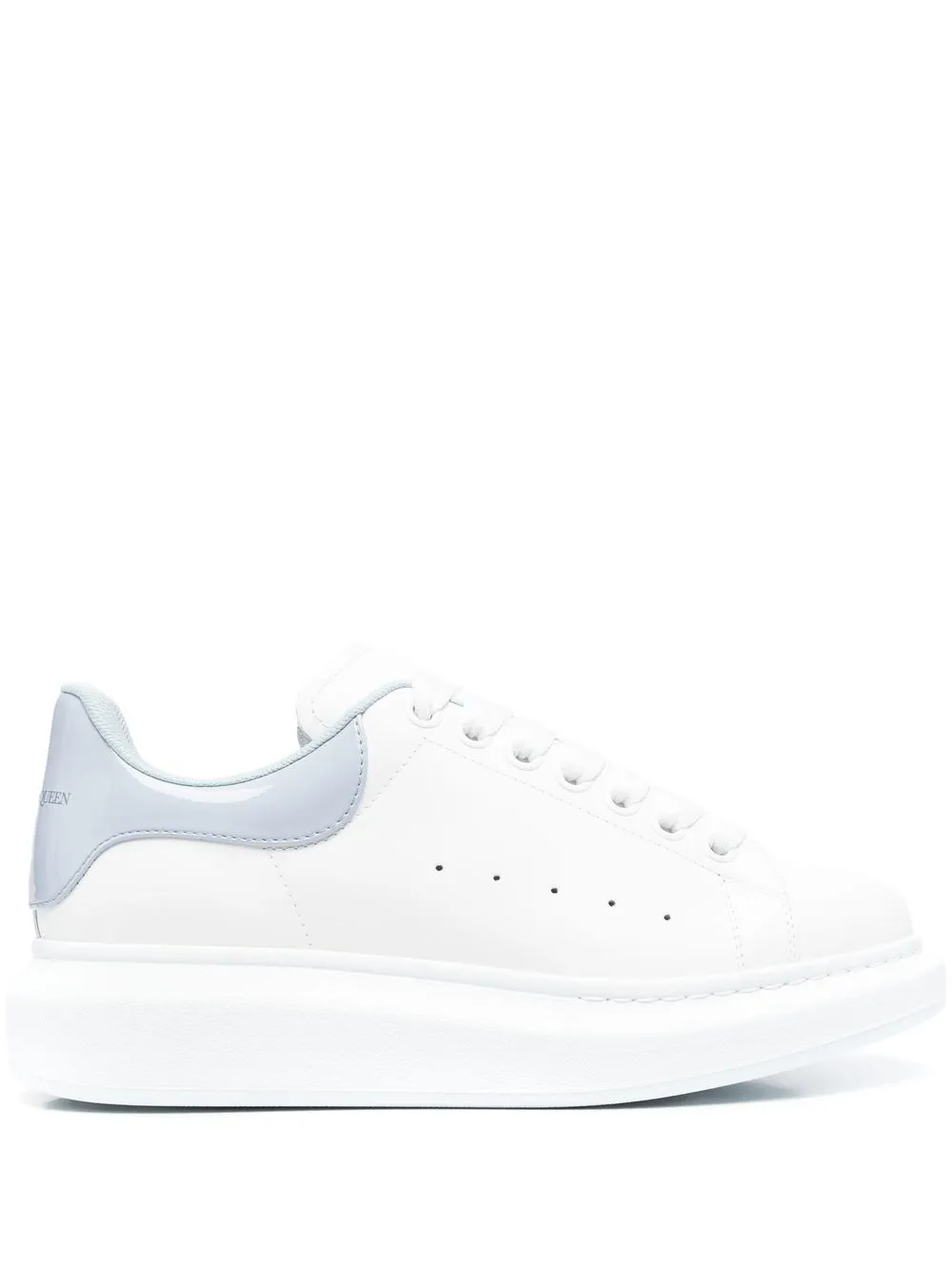 

Alexander McQueen tenis bajos con agujetas - Blanco