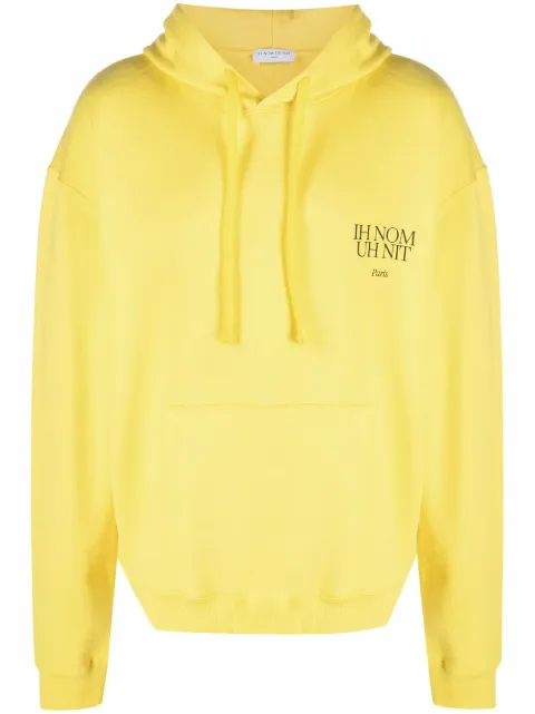 Ih Nom Uh Nit logo-print cotton hoodie