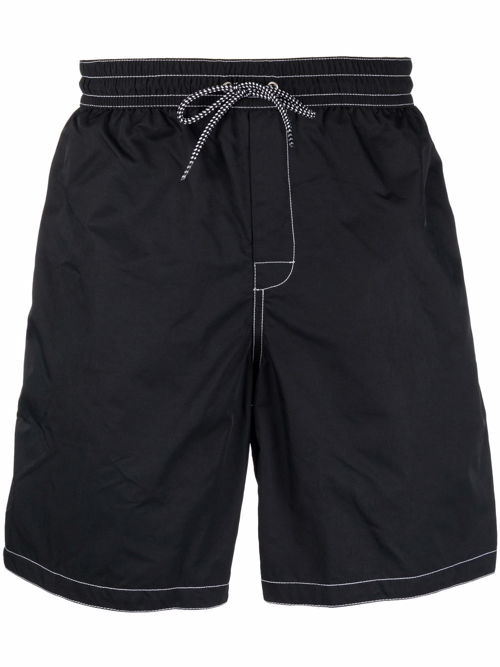 

A.P.C. embroidered-logo detail shorts - Black