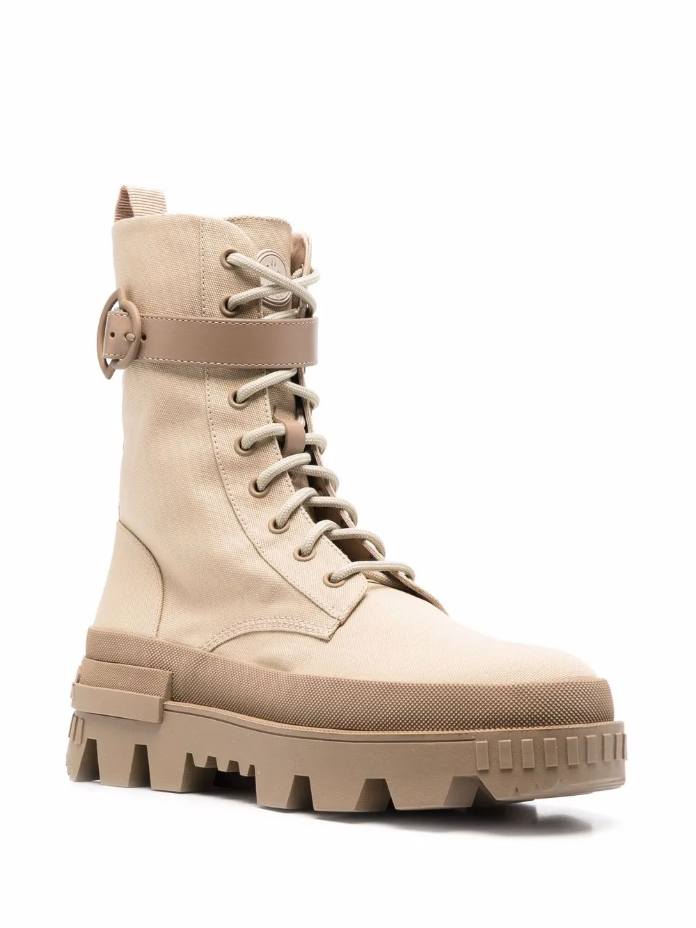 Moncler Laarzen met logoprint - Beige