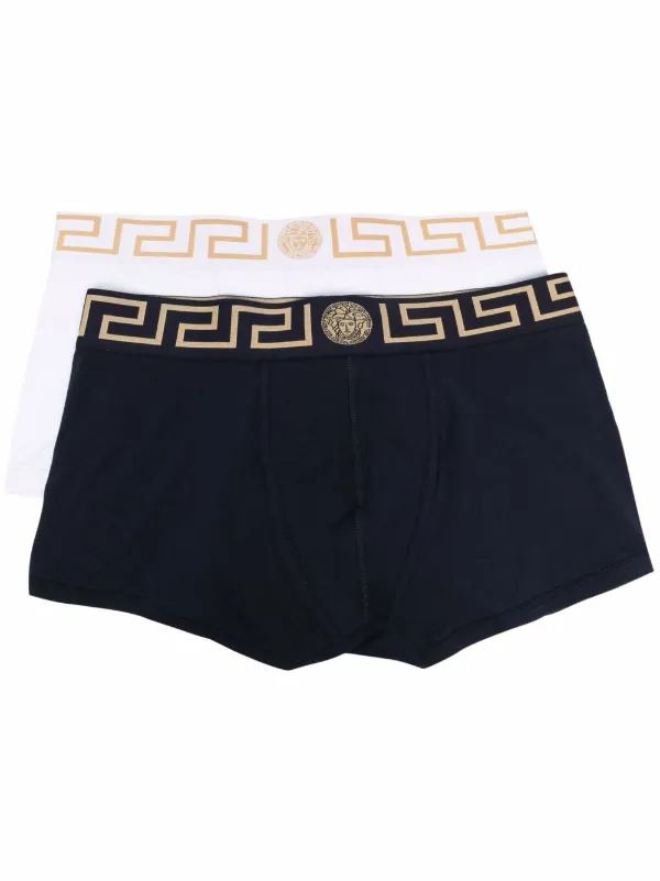 Versace グレカウエスト ボクサーパンツセット Farfetch Versace グレカウエスト ボクサーパンツセット Farfetch