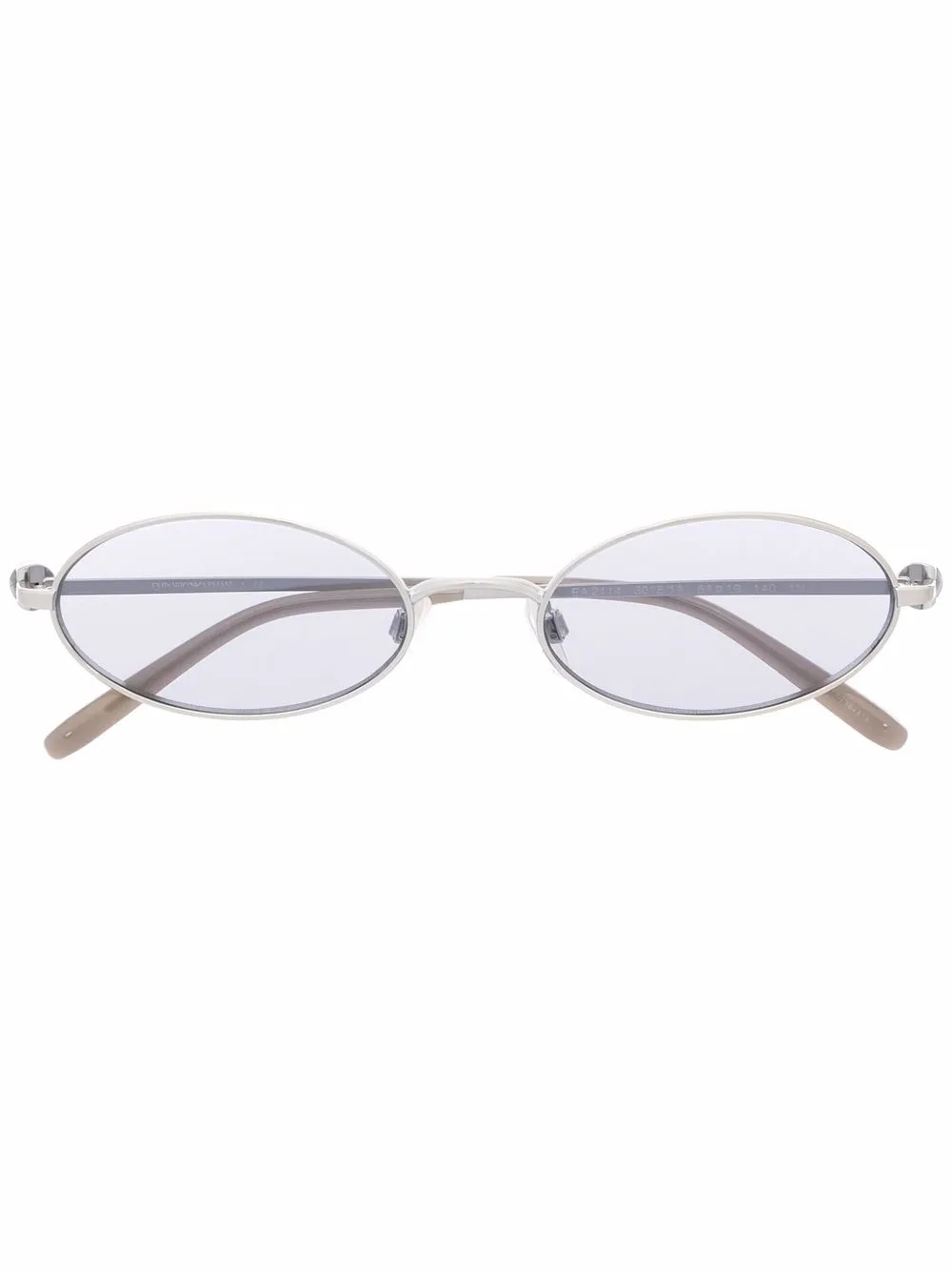 

Emporio Armani lentes de sol con armazón redonda - Plateado