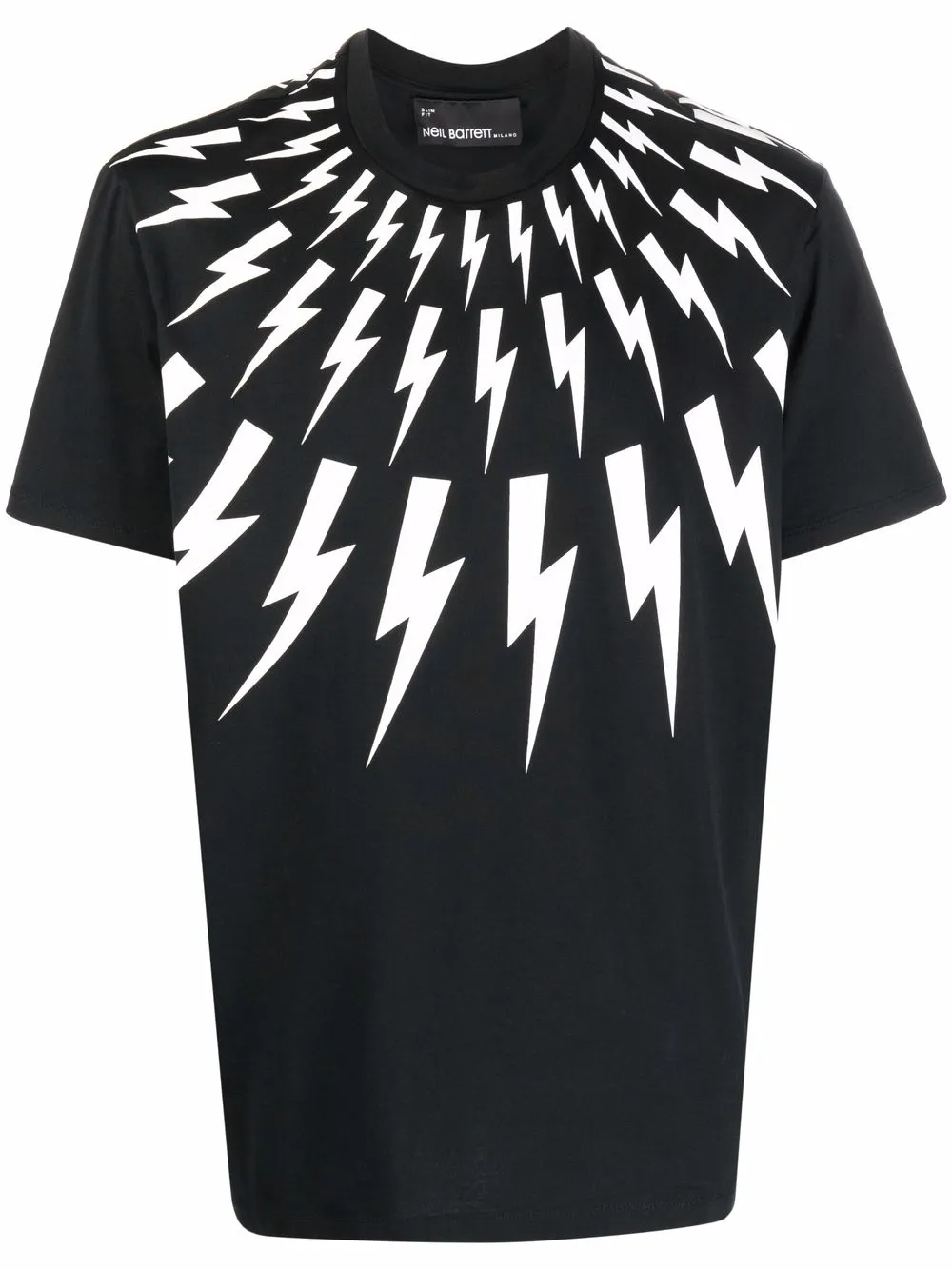 

Neil Barrett playera con motivo Thunderbolt - Negro