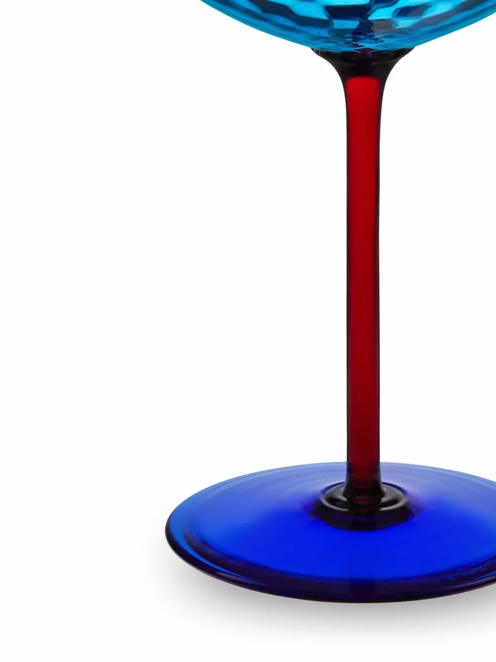 hand-blown Murano champagne glass