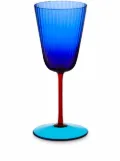 Dolce & Gabbana hand-blown Murano white wine glass - Blue