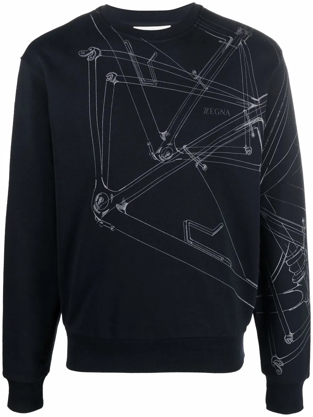 

Zegna logo-print sweatshirt - Black