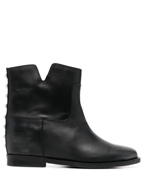 Via Roma 15 leather western boots