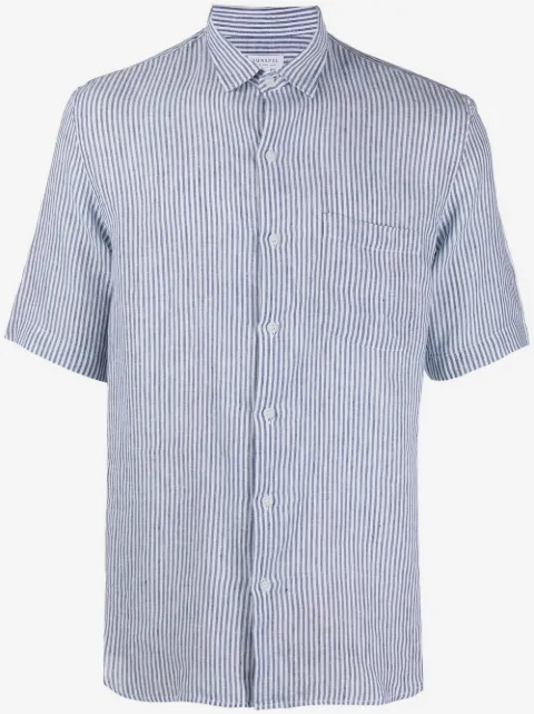 Sunspel striped linen shirt