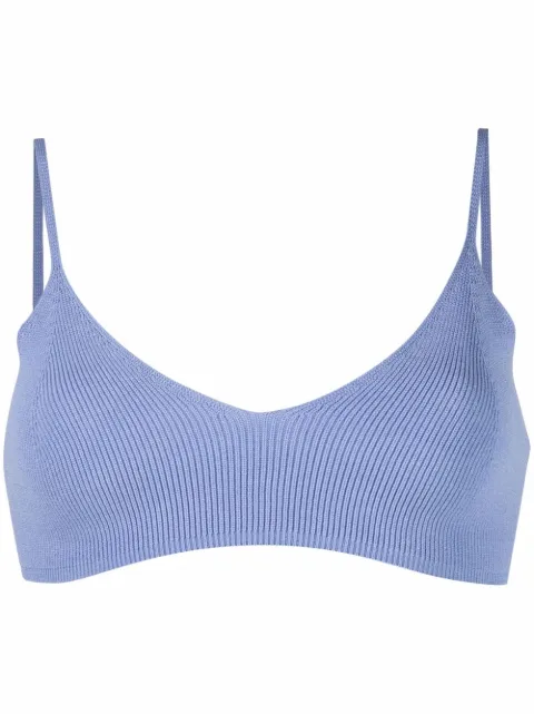 Low Classic ribbed-knit bralette
