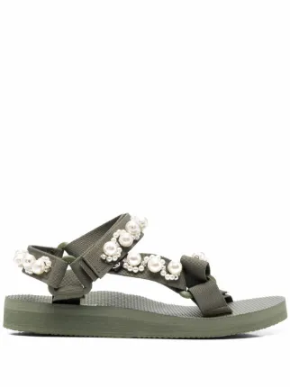 Arizona Love Trekky pearl-embellished Sandals - Farfetch