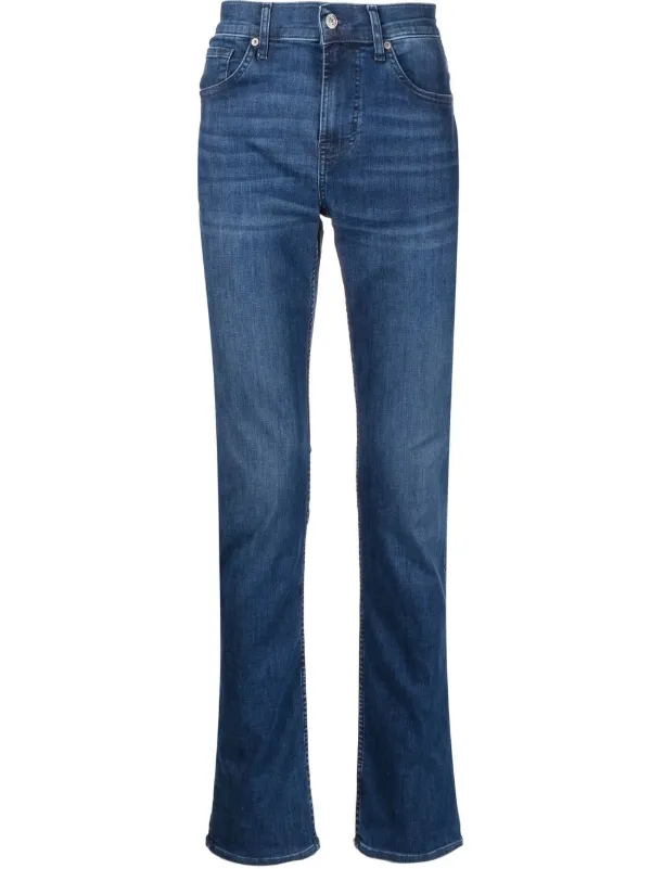 7 For All Mankind mid-rise straight-leg 