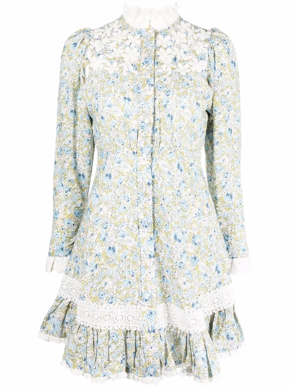 

byTiMo floral-print mini dress - Blue