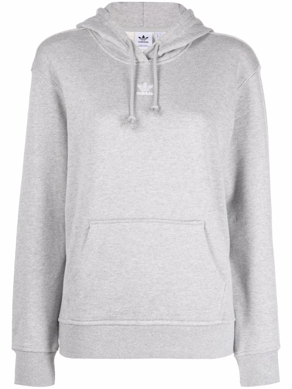 

adidas long-sleeve cotton hoodie - Grey