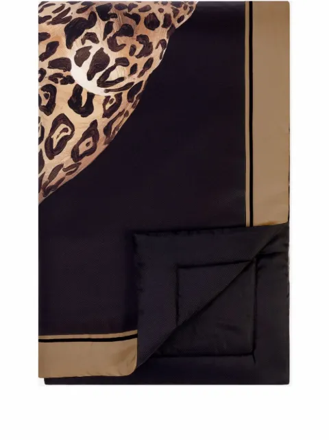 Dolce & Gabbana leopard-print silk quilt blanket