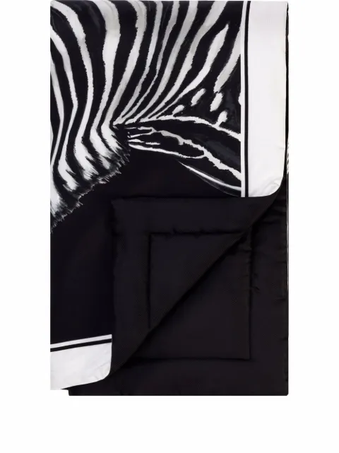 Dolce & Gabbana zebra-print silk quilt blanket