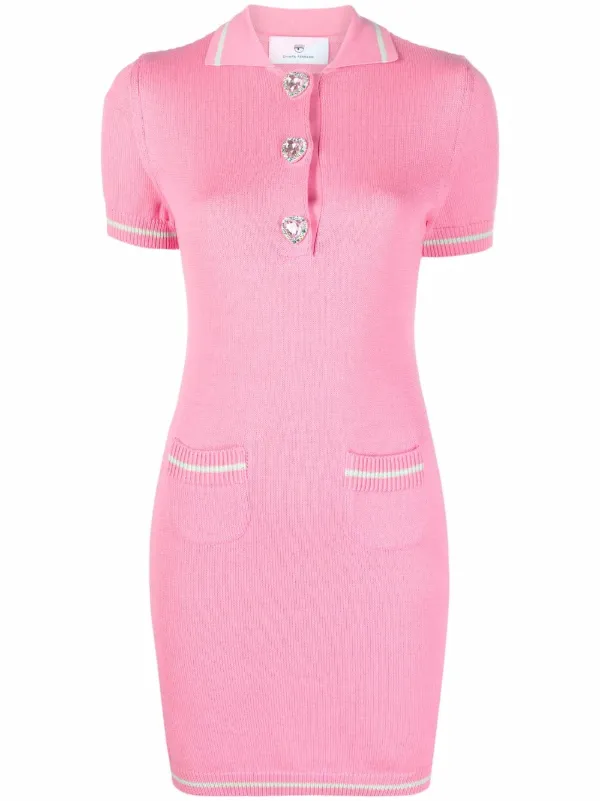 Chiara Ferragni Heart Knitted Dress 