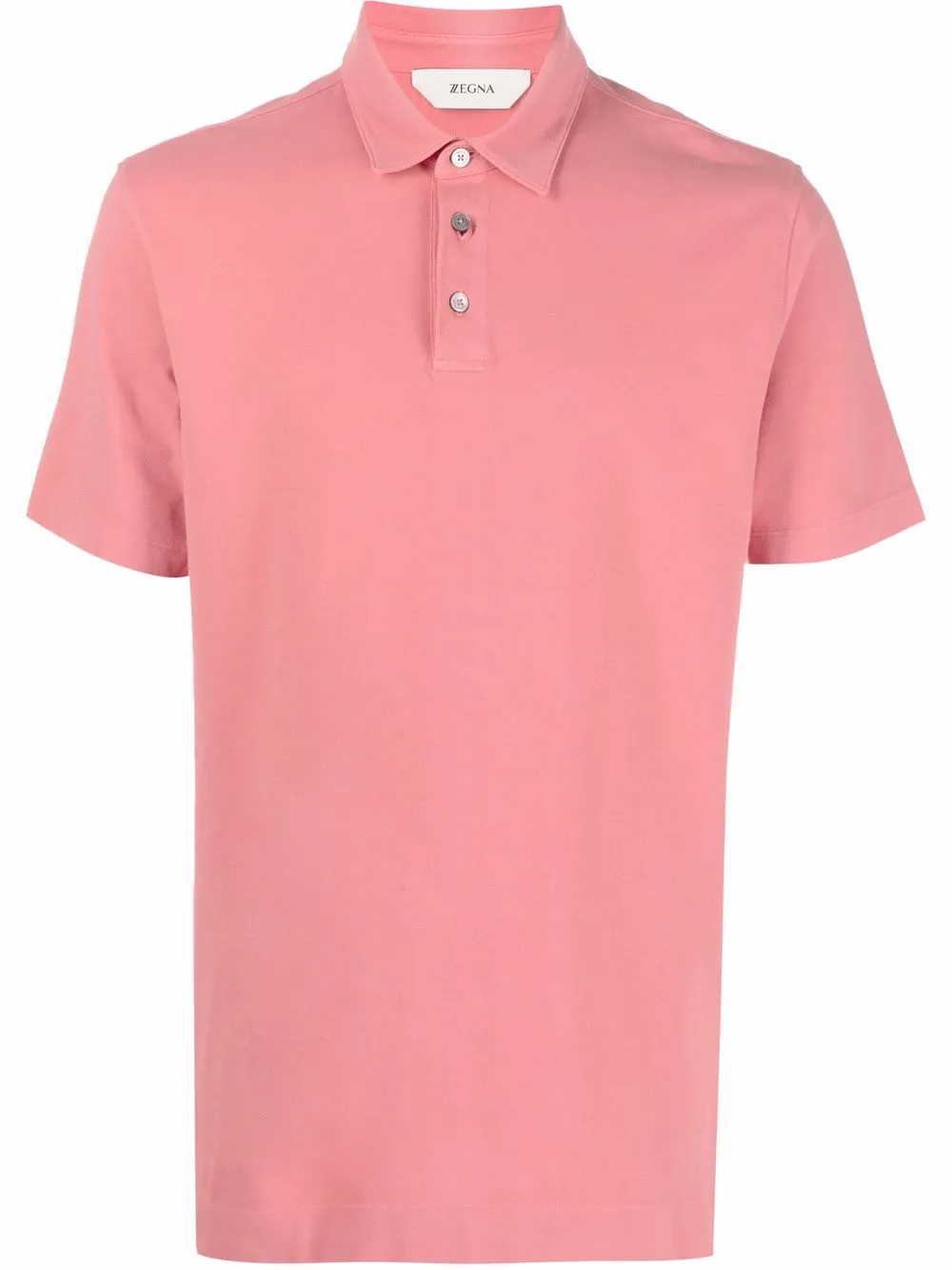 

Zegna playera tipo polo manga corta - Rosado