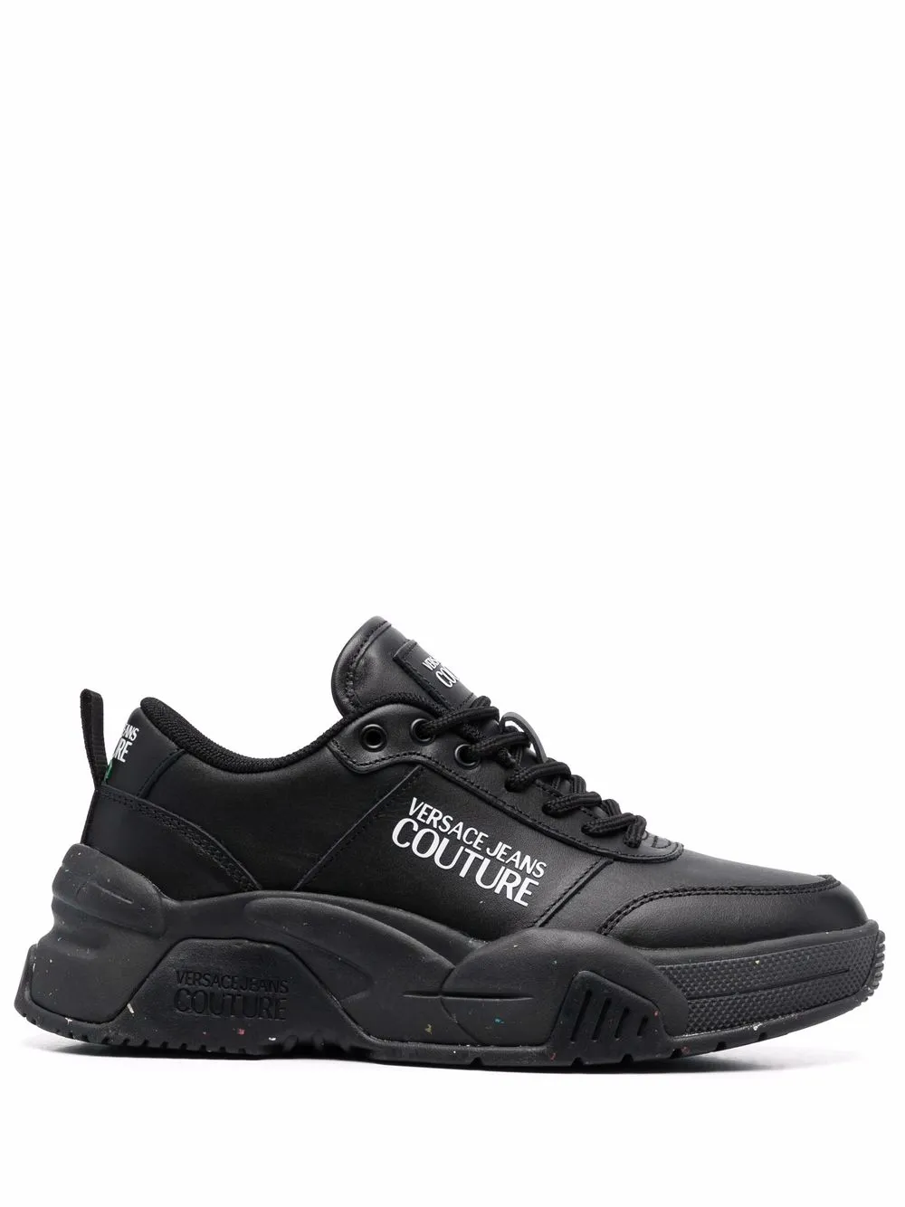 

Versace Jeans Couture tenis con logo estampado - Negro