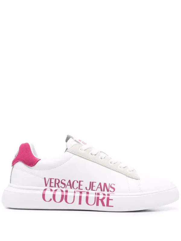 pink versace trainers