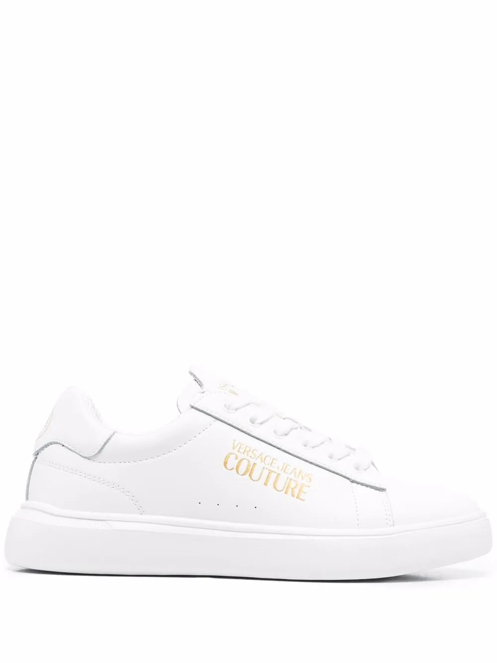 

Versace Jeans Couture tenis con logo estampado - Blanco