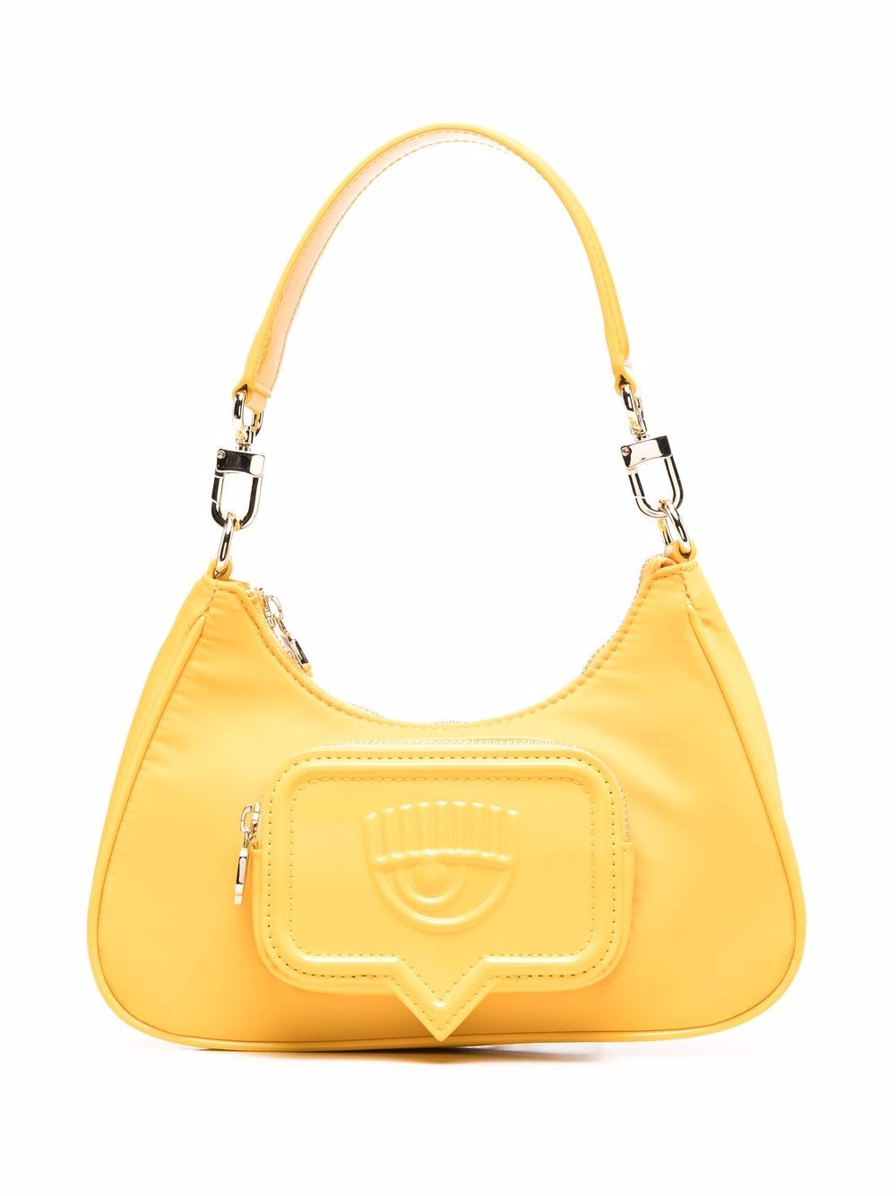 

Chiara Ferragni tote Vicky con logo en relieve - Amarillo