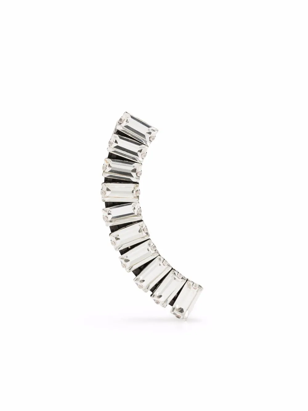 

AREA baguette-cut crystal earcuff - Silver