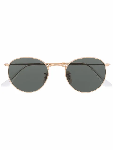 Ray-Ban round-frame metal sunglasses